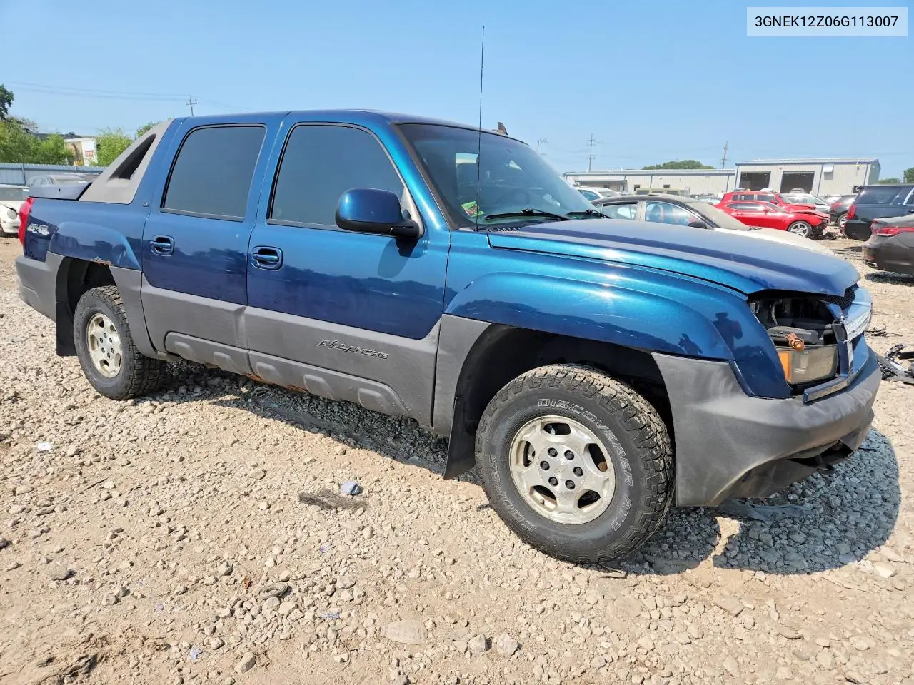 2006 Chevrolet Avalanche K1500 VIN: 3GNEK12Z06G113007 Lot: 59721836