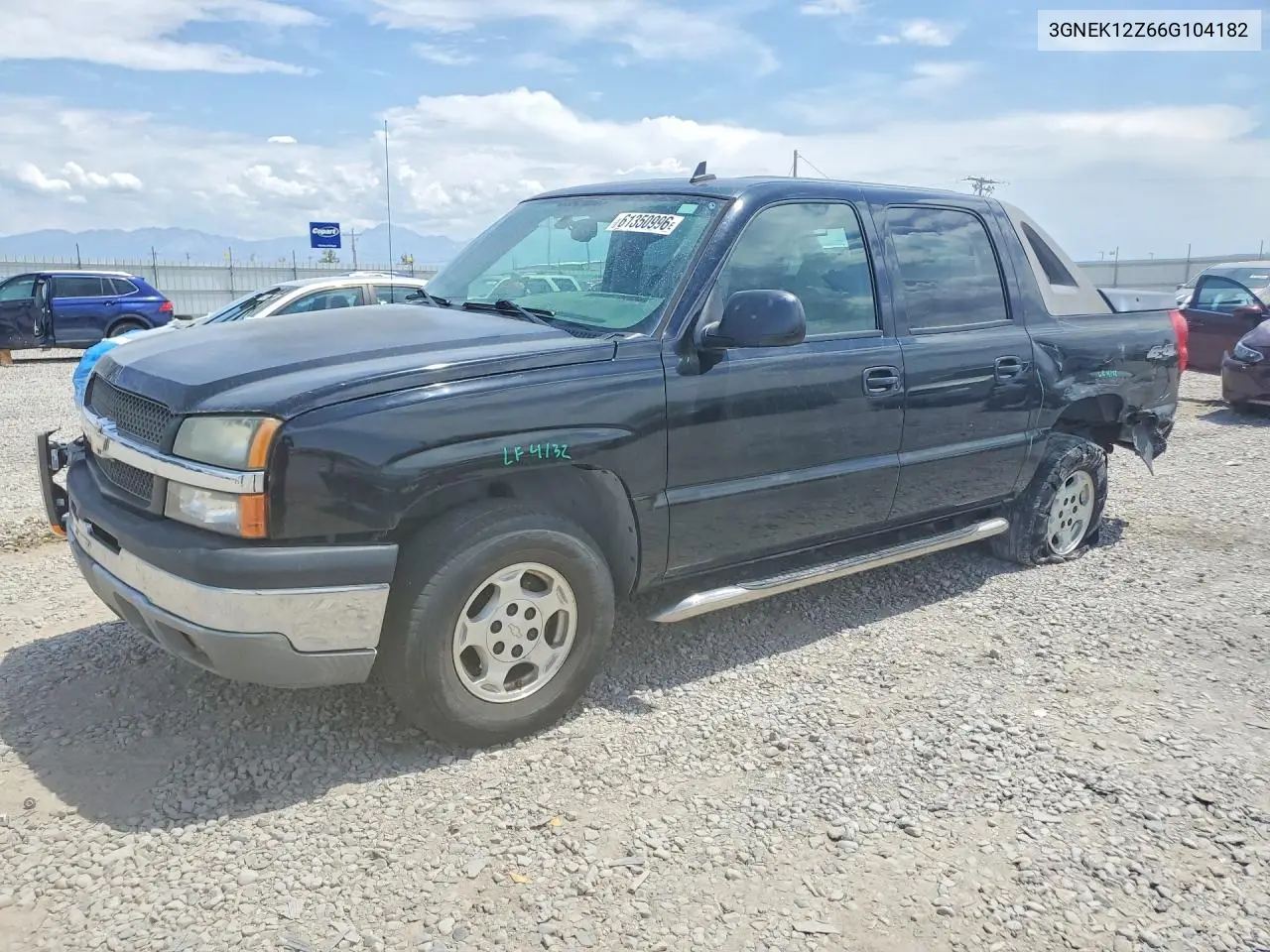 2006 Chevrolet Avalanche K1500 VIN: 3GNEK12Z66G104182 Lot: 61350996