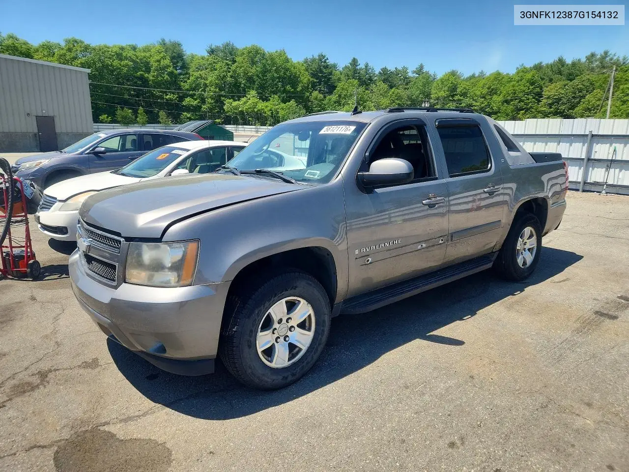 2007 Chevrolet Avalanche K1500 VIN: 3GNFK12387G154132 Lot: 56121176