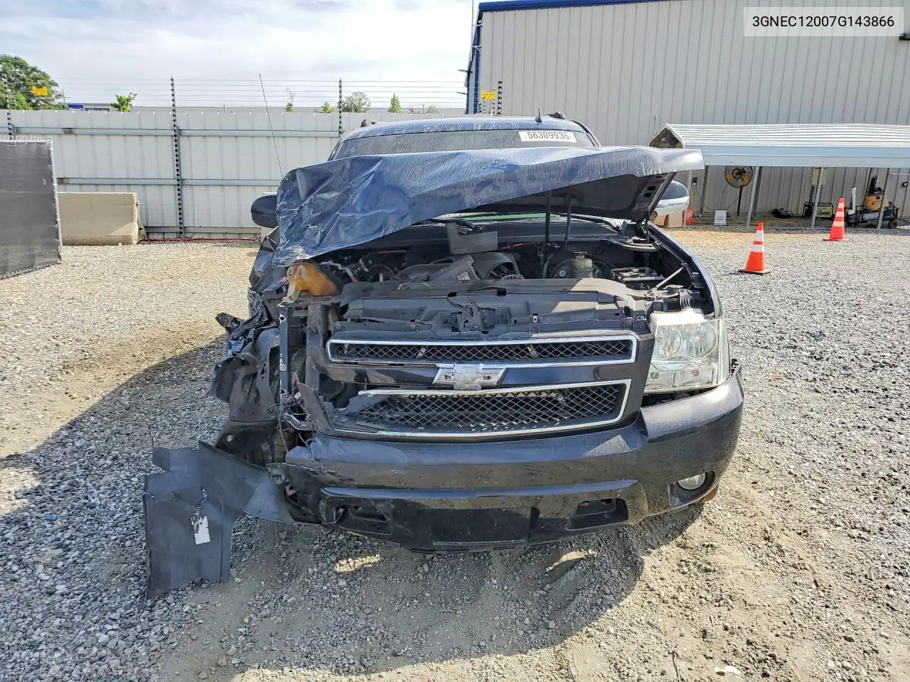 2007 Chevrolet Avalanche C1500 VIN: 3GNEC12007G143866 Lot: 56309936