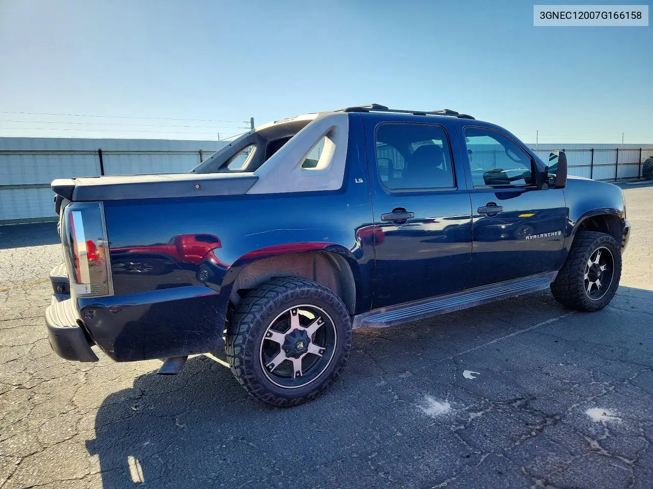 2007 Chevrolet Avalanche C1500 VIN: 3GNEC12007G166158 Lot: 57422206