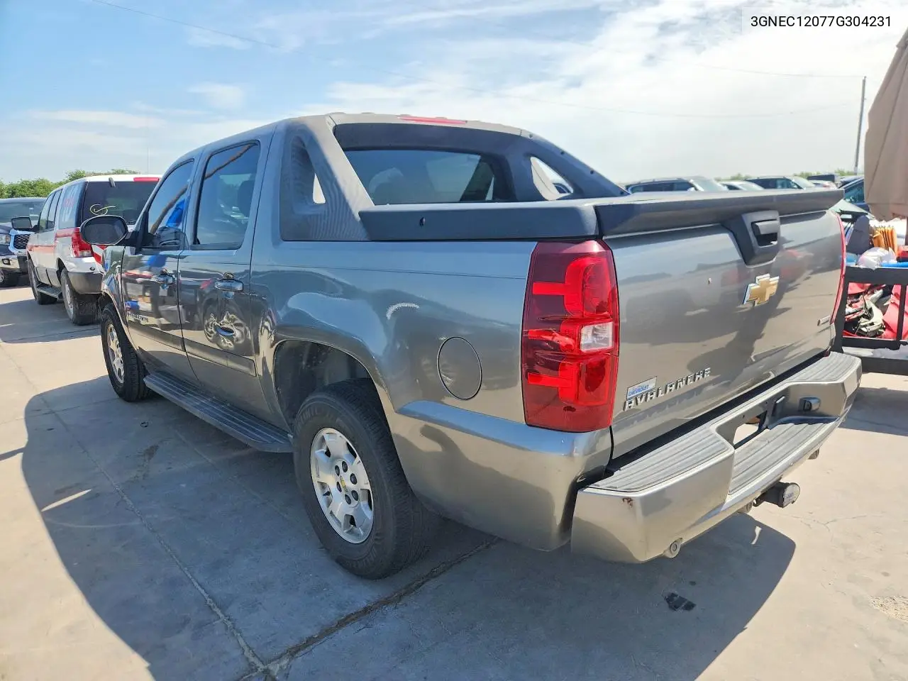 2007 Chevrolet Avalanche C1500 VIN: 3GNEC12077G304231 Lot: 59066096