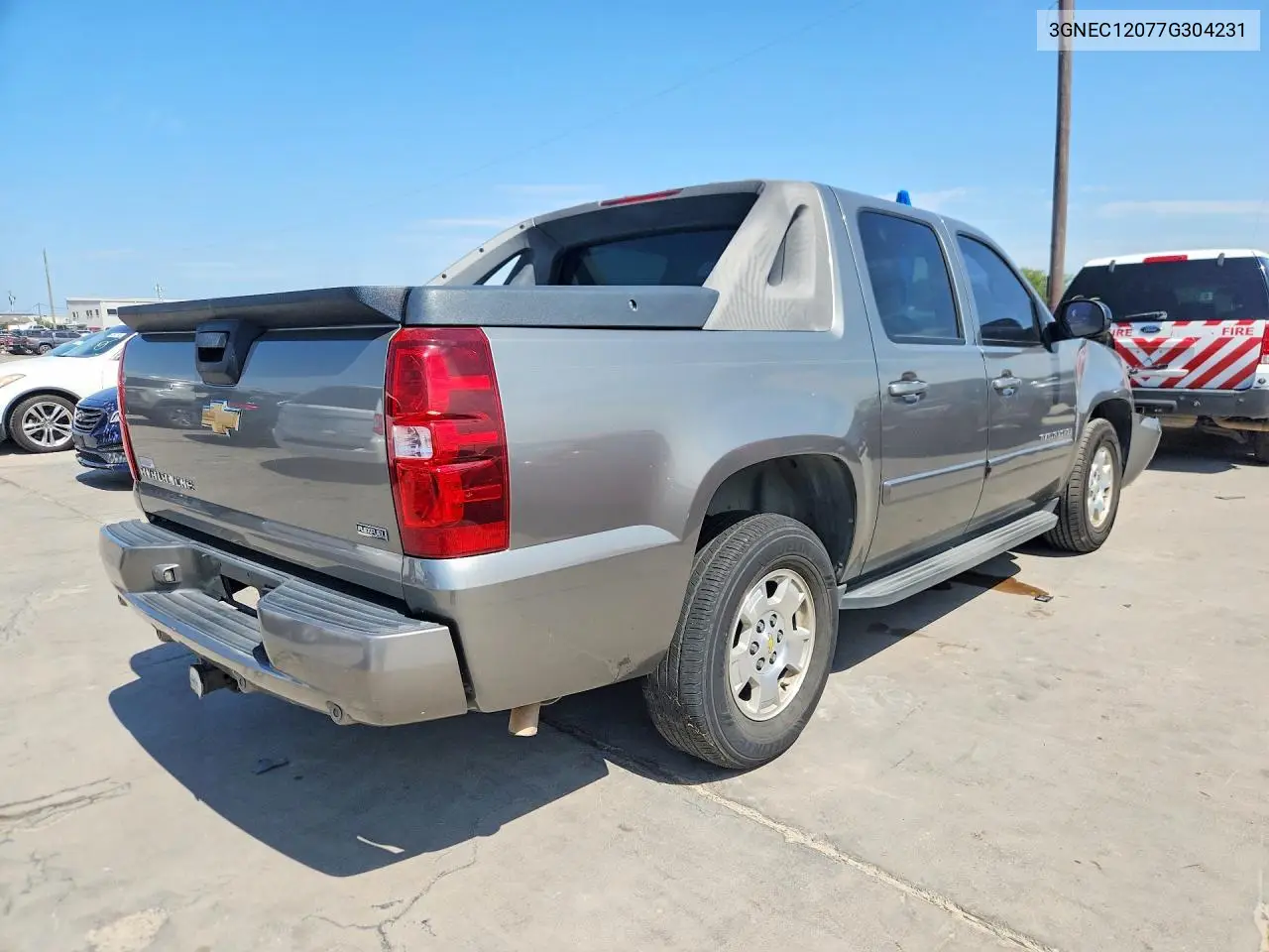 2007 Chevrolet Avalanche C1500 VIN: 3GNEC12077G304231 Lot: 59066096