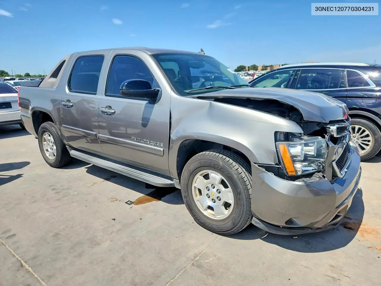 2007 Chevrolet Avalanche C1500 VIN: 3GNEC12077G304231 Lot: 59066096