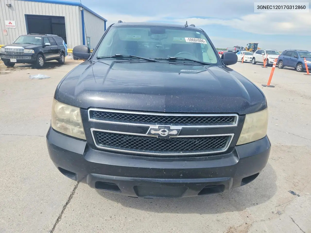 2007 Chevrolet Avalanche C1500 VIN: 3GNEC12017G312860 Lot: 59604886