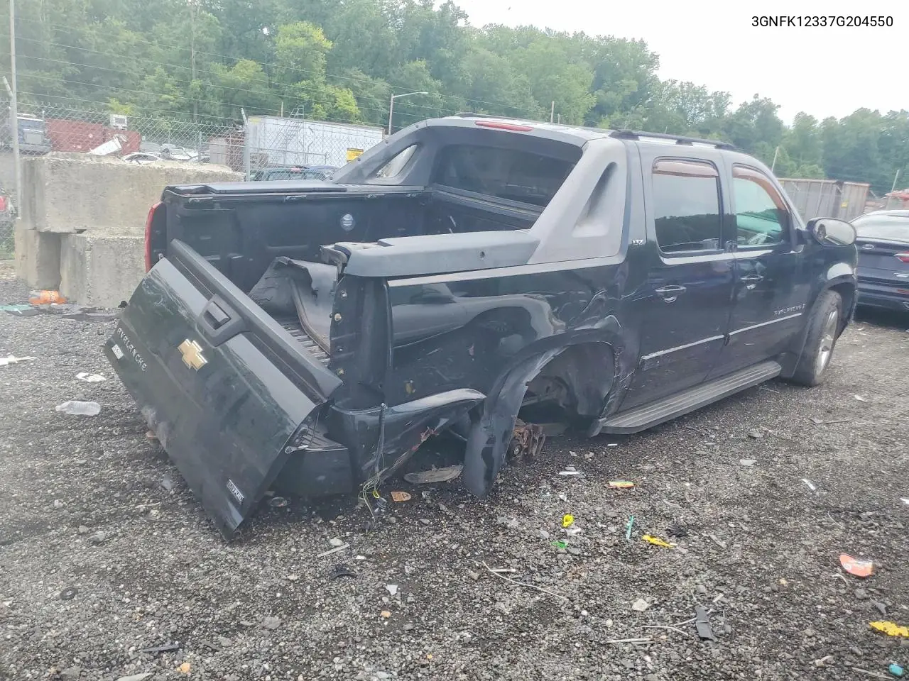 2007 Chevrolet Avalanche K1500 VIN: 3GNFK12337G204550 Lot: 59838796
