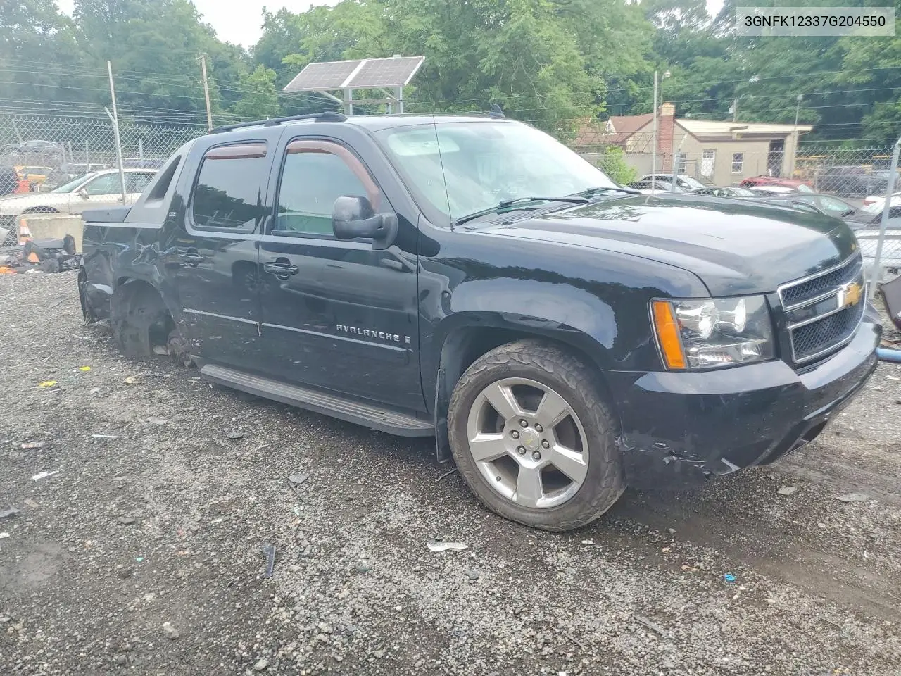 2007 Chevrolet Avalanche K1500 VIN: 3GNFK12337G204550 Lot: 59838796