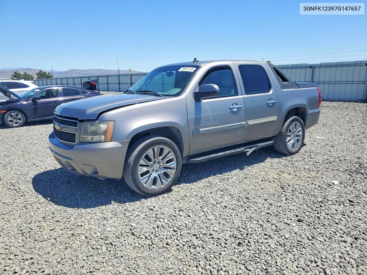 2007 Chevrolet Avalanche K1500 VIN: 3GNFK12397G147657 Lot: 59877416
