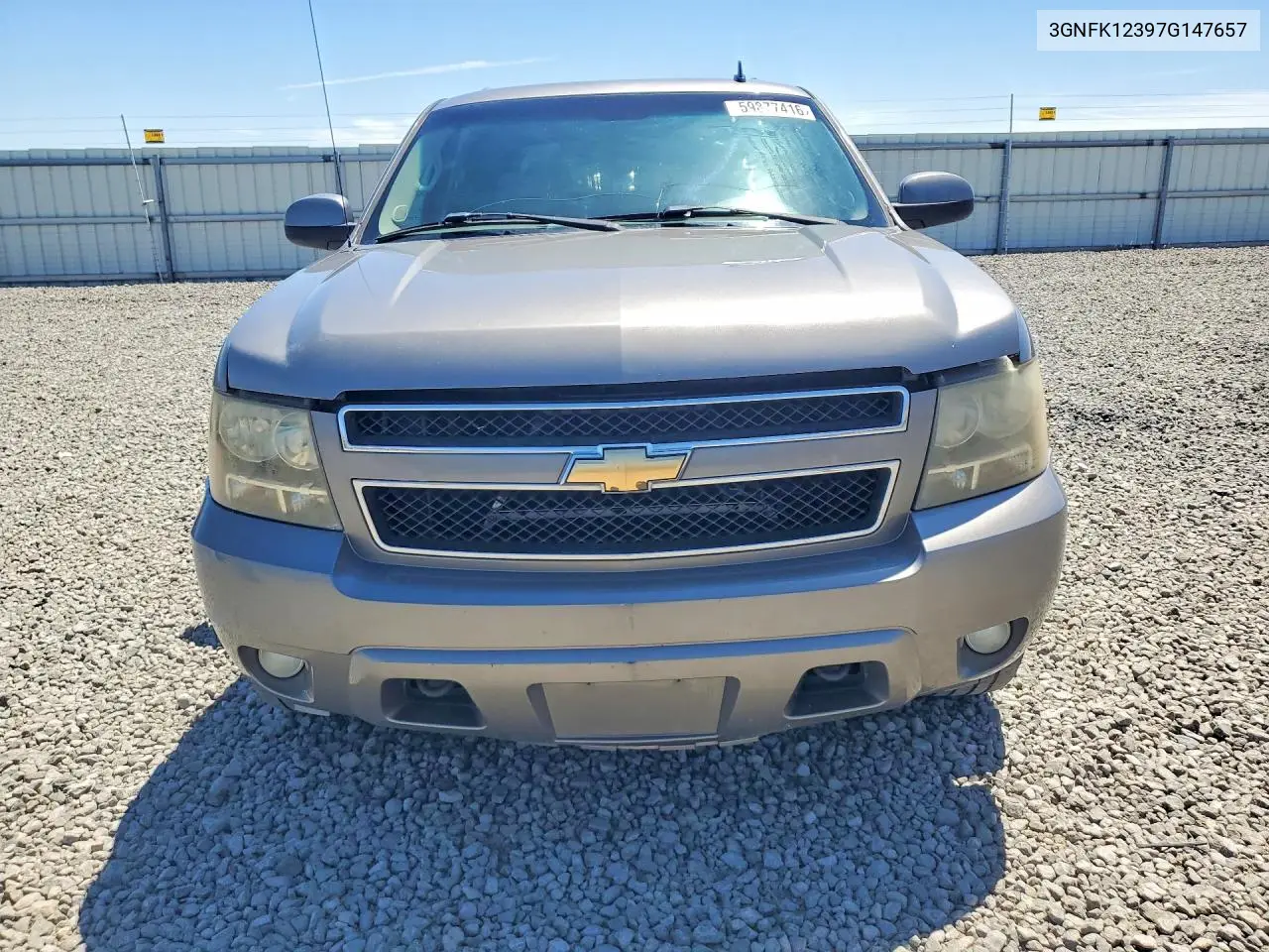 2007 Chevrolet Avalanche K1500 VIN: 3GNFK12397G147657 Lot: 59877416