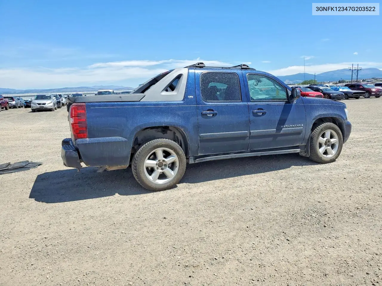 2007 Chevrolet Avalanche K1500 VIN: 3GNFK12347G203522 Lot: 60316696