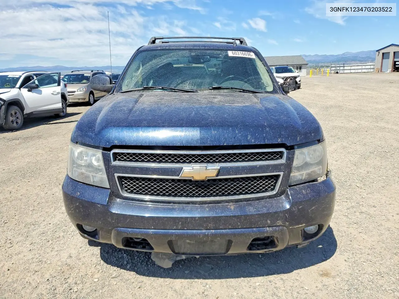 2007 Chevrolet Avalanche K1500 VIN: 3GNFK12347G203522 Lot: 60316696