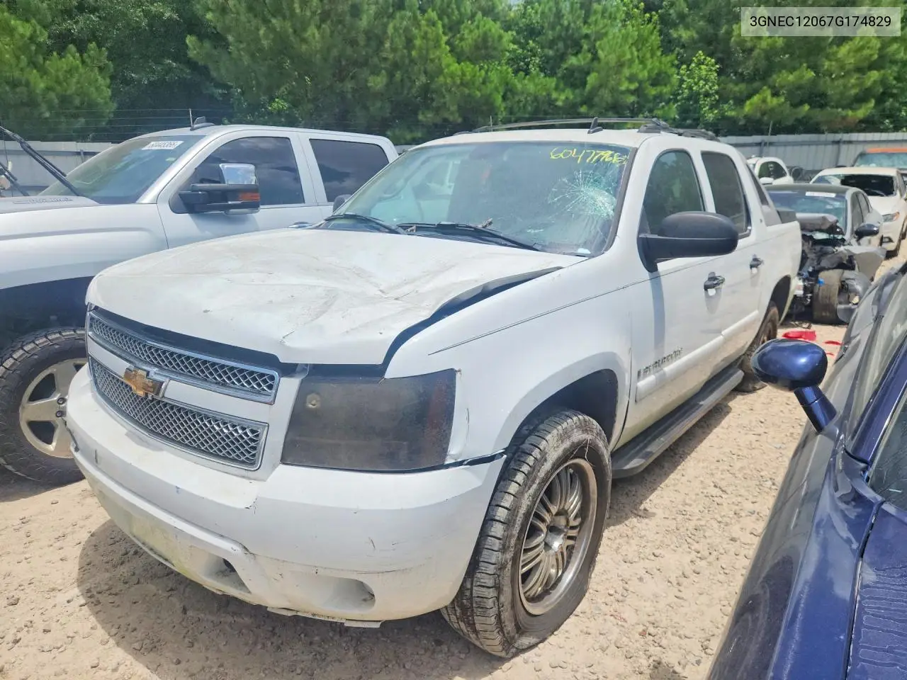 2007 Chevrolet Avalanche C1500 VIN: 3GNEC12067G174829 Lot: 60477966