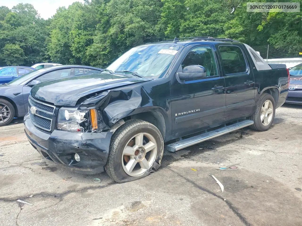 2007 Chevrolet Avalanche C1500 VIN: 3GNEC12097G176669 Lot: 60781426