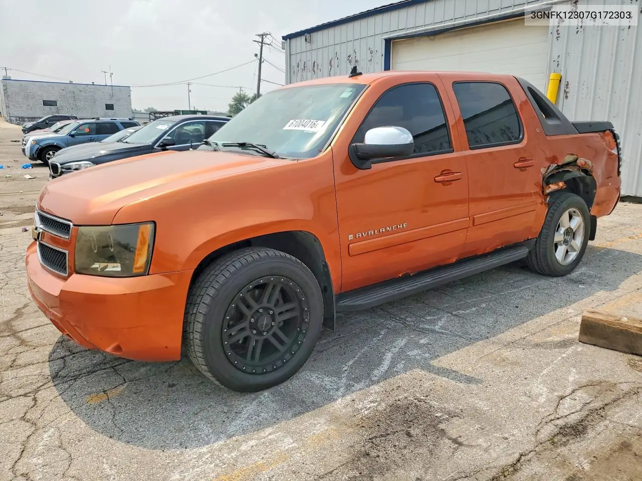 2007 Chevrolet Avalanche K1500 VIN: 3GNFK12307G172303 Lot: 61004016