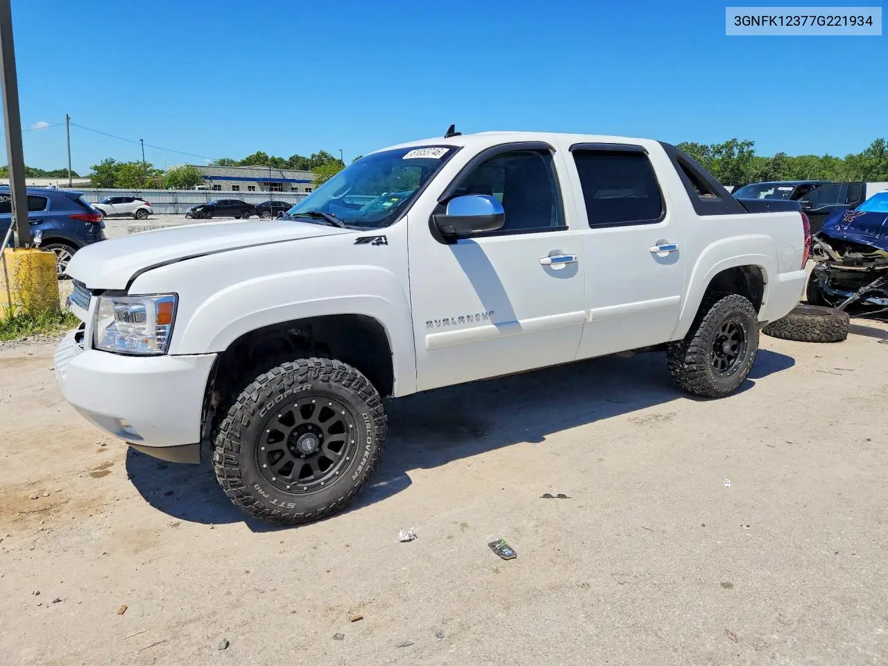 2007 Chevrolet Avalanche K1500 VIN: 3GNFK12377G221934 Lot: 61053746