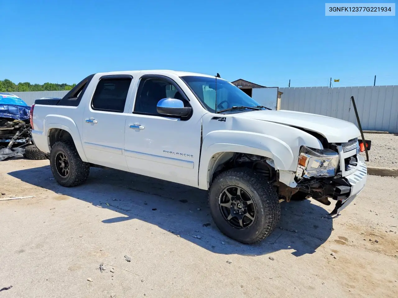2007 Chevrolet Avalanche K1500 VIN: 3GNFK12377G221934 Lot: 61053746