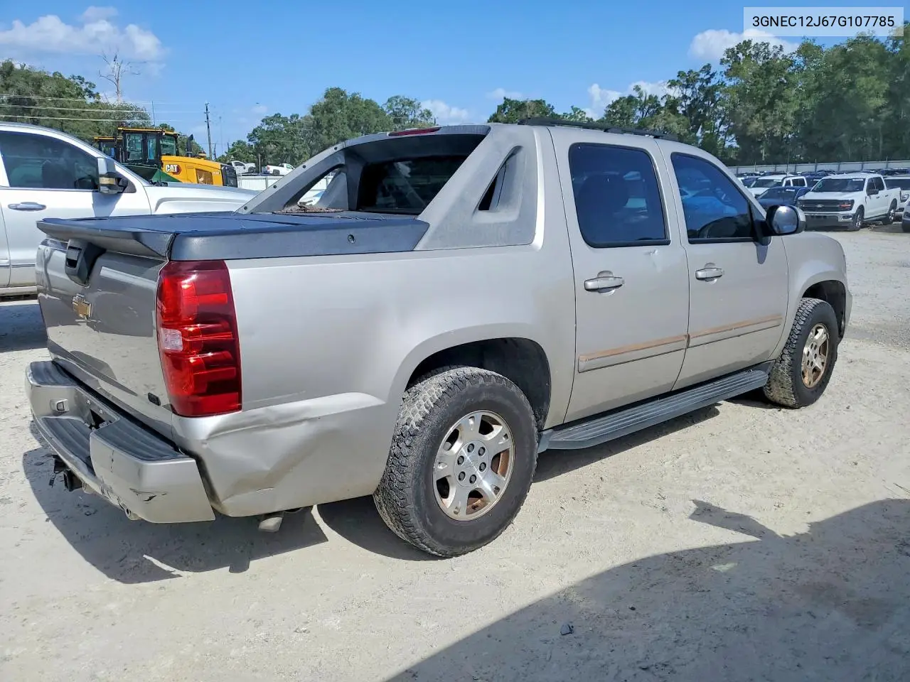 2007 Chevrolet Avalanche C1500 VIN: 3GNEC12J67G107785 Lot: 61288086