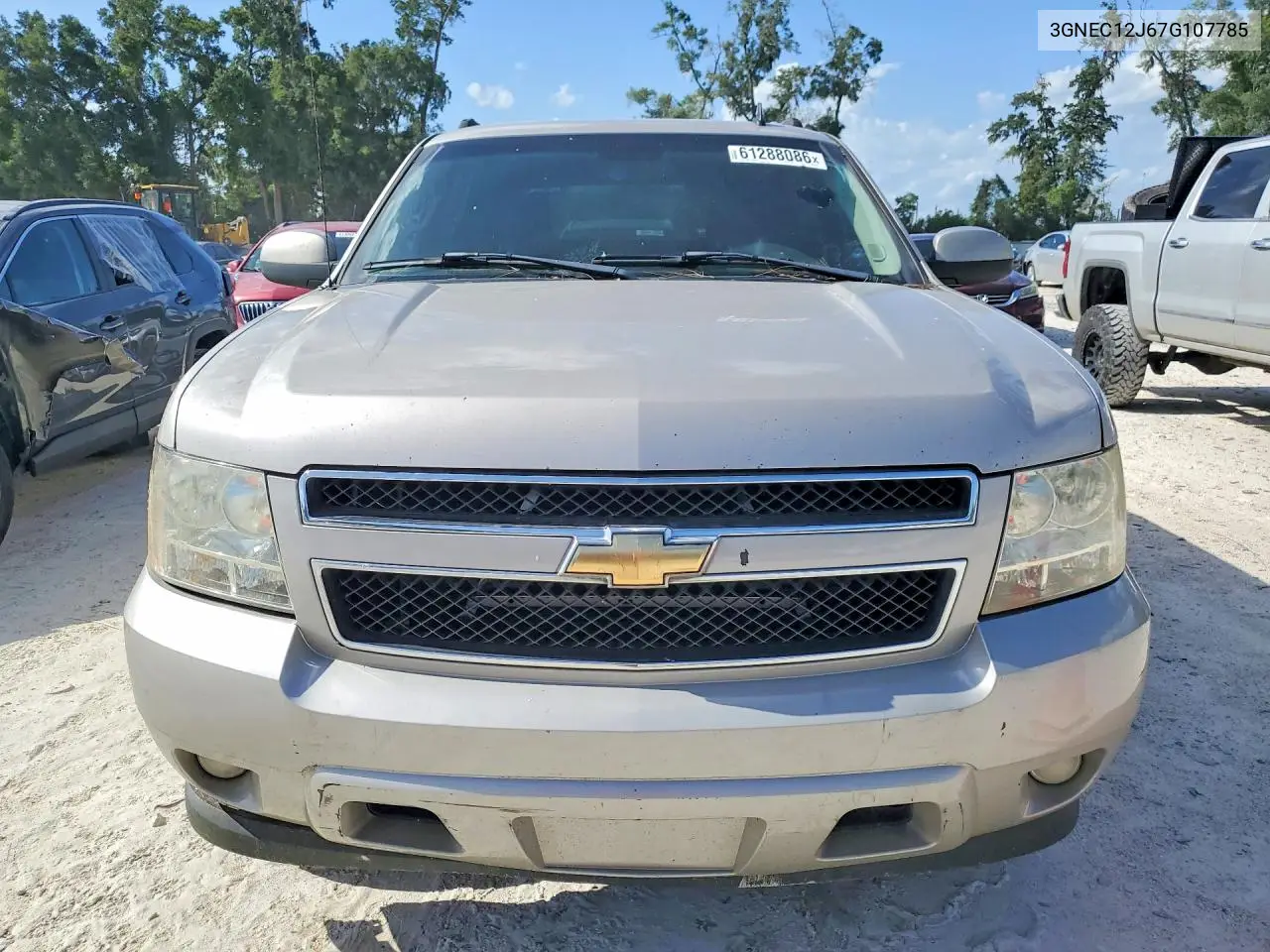 2007 Chevrolet Avalanche C1500 VIN: 3GNEC12J67G107785 Lot: 61288086