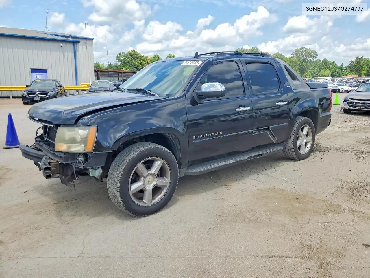 2007 Chevrolet Avalanche C1500 VIN: 3GNEC12J37G274797 Lot: 74516145