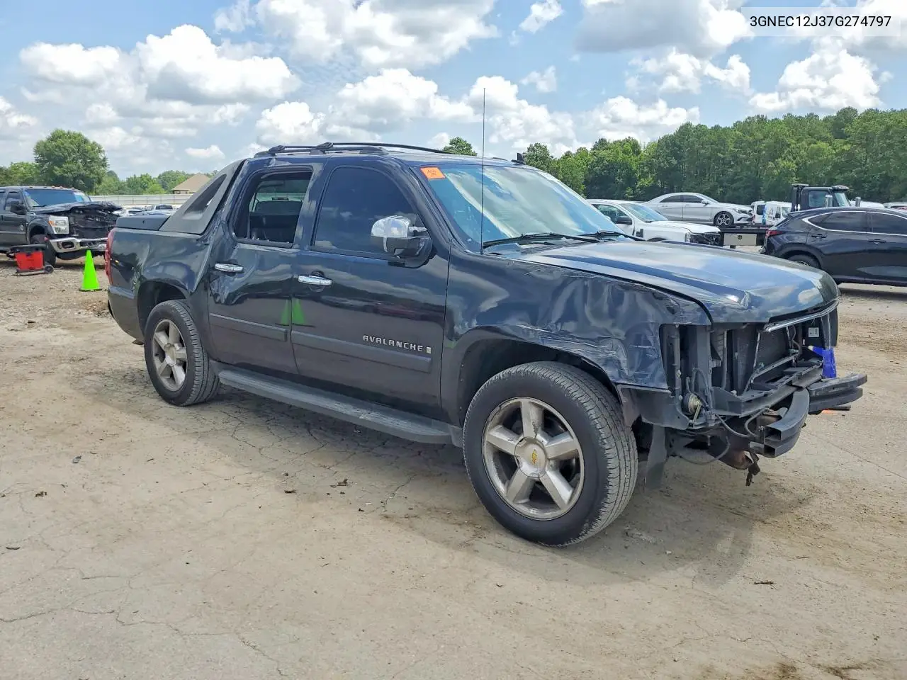 2007 Chevrolet Avalanche C1500 VIN: 3GNEC12J37G274797 Lot: 74516145