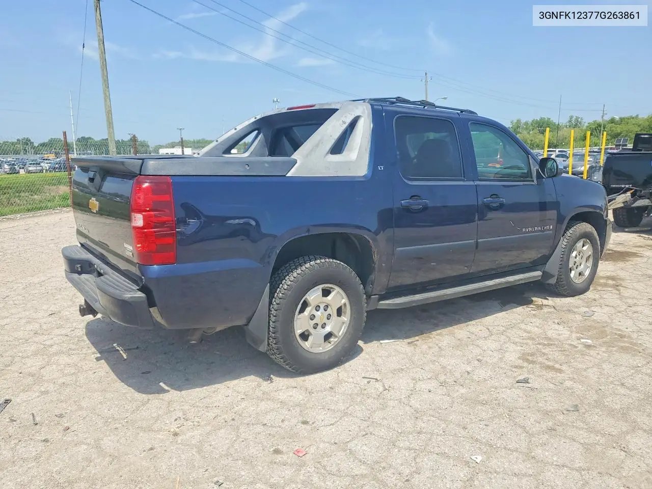 2007 Chevrolet Avalanche K1500 VIN: 3GNFK12377G263861 Lot: 79133855