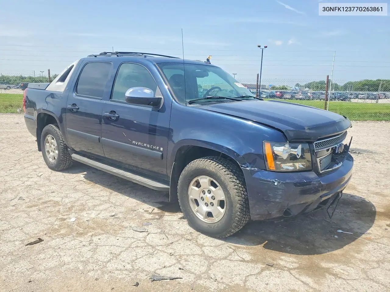 2007 Chevrolet Avalanche K1500 VIN: 3GNFK12377G263861 Lot: 79133855