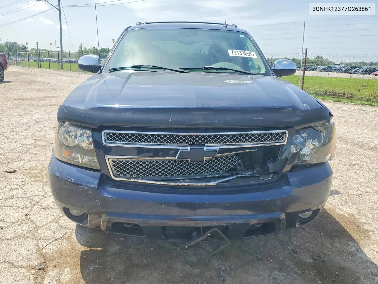 2007 Chevrolet Avalanche K1500 VIN: 3GNFK12377G263861 Lot: 79133855