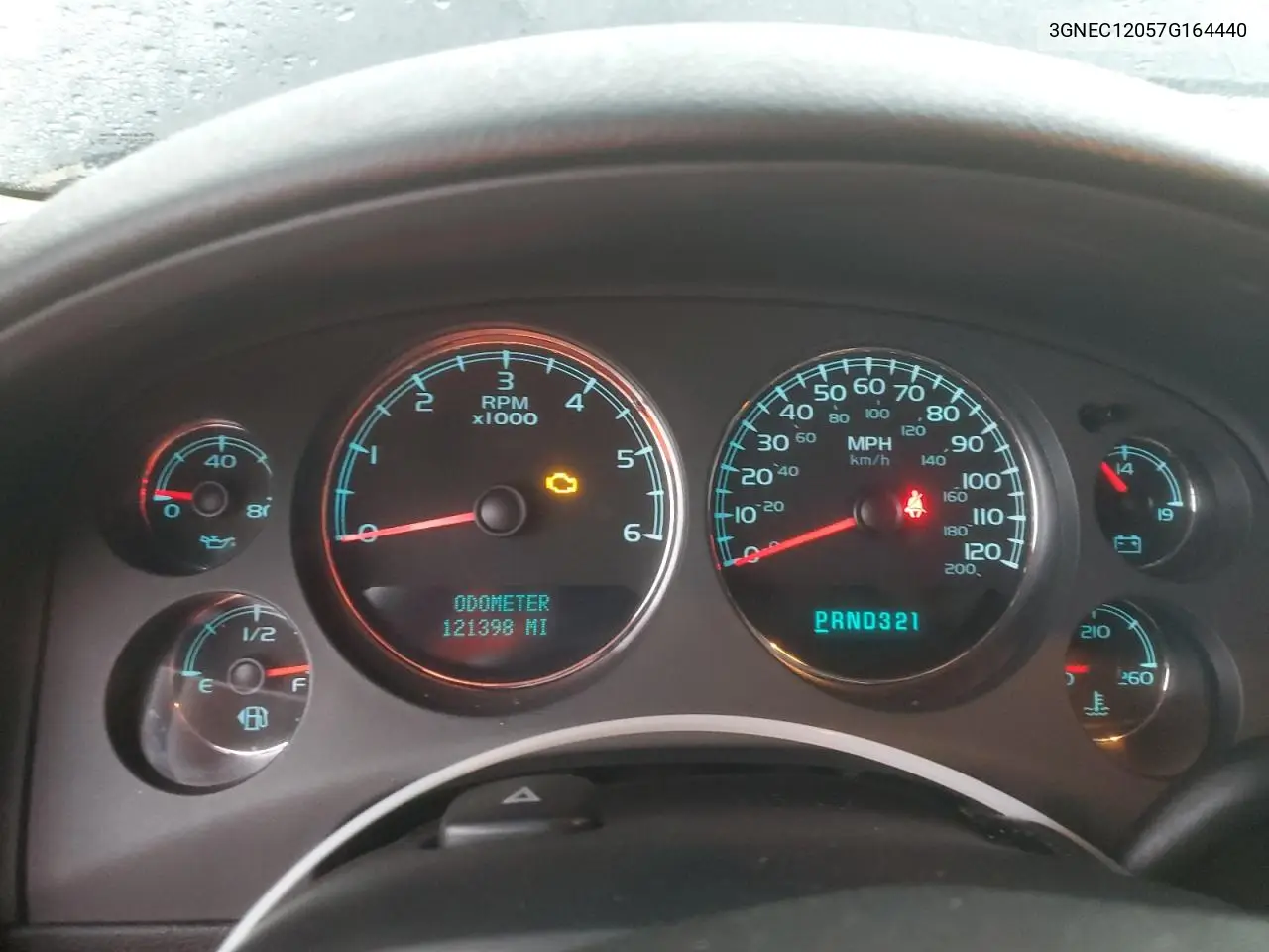 2007 Chevrolet Avalanche C1500 VIN: 3GNEC12057G164440 Lot: 82498775