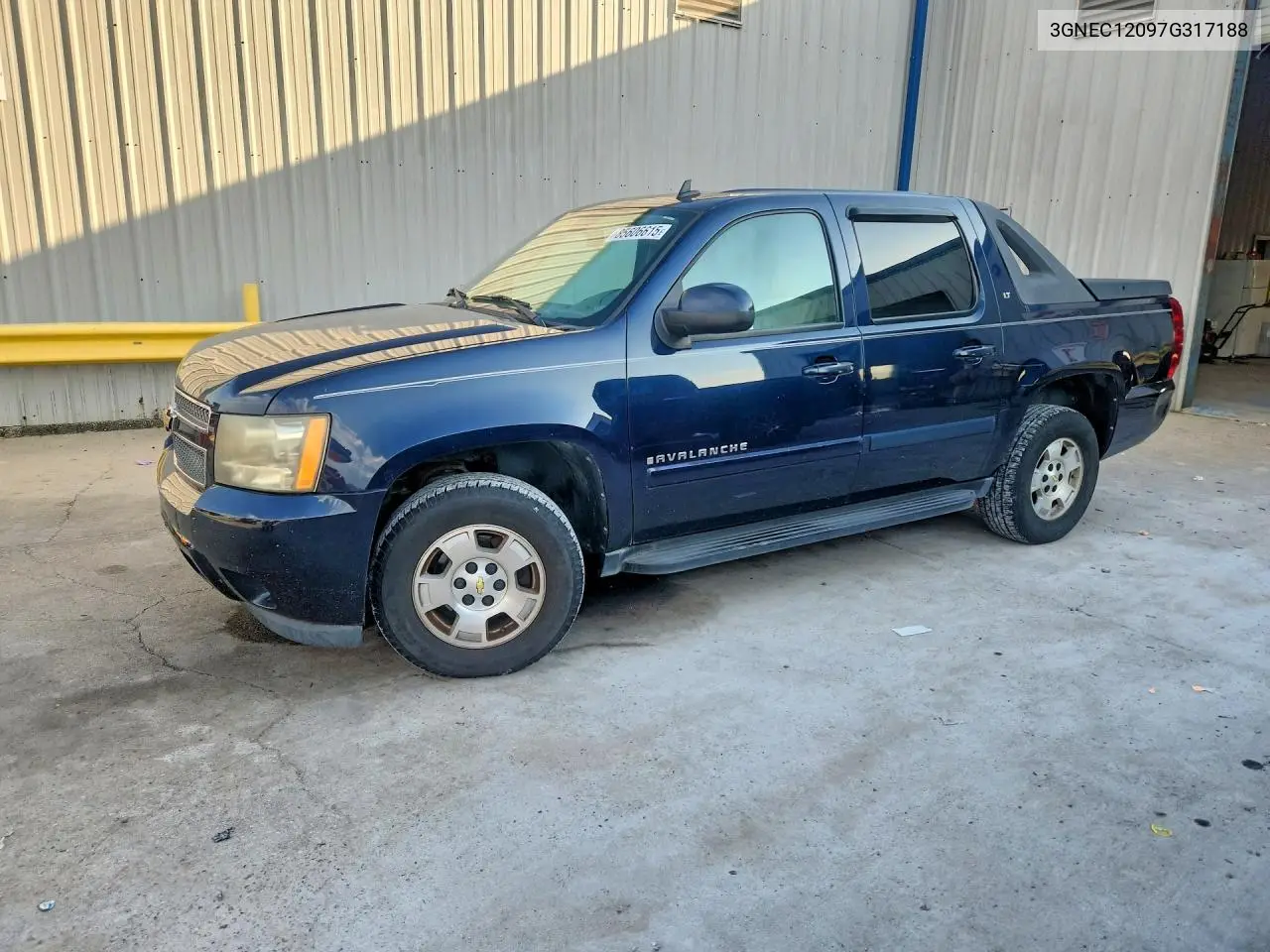 2007 Chevrolet Avalanche C1500 VIN: 3GNEC12097G317188 Lot: 85606615