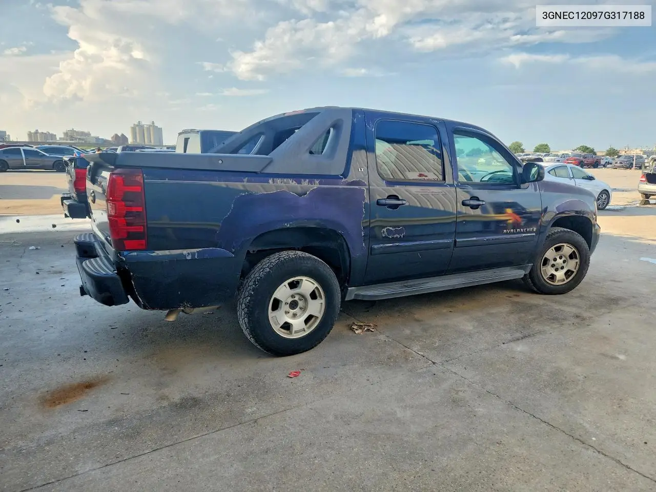 2007 Chevrolet Avalanche C1500 VIN: 3GNEC12097G317188 Lot: 85606615
