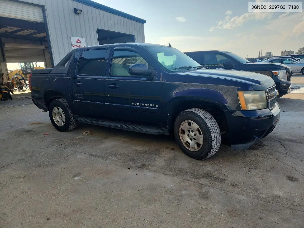 2007 Chevrolet Avalanche C1500 VIN: 3GNEC12097G317188 Lot: 85606615