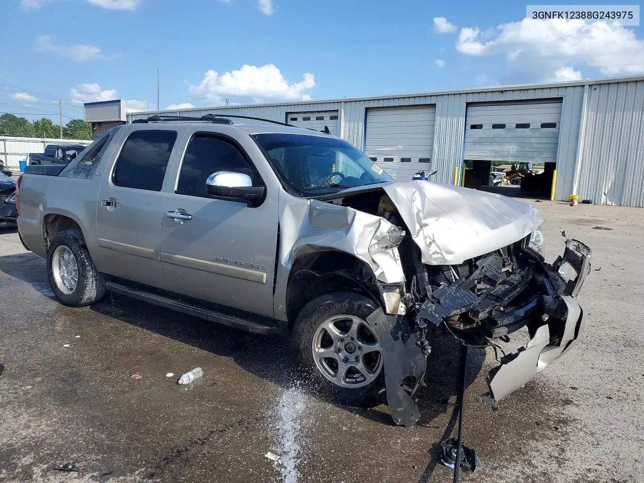2008 Chevrolet Avalanche K1500 VIN: 3GNFK12388G243975 Lot: 58900866