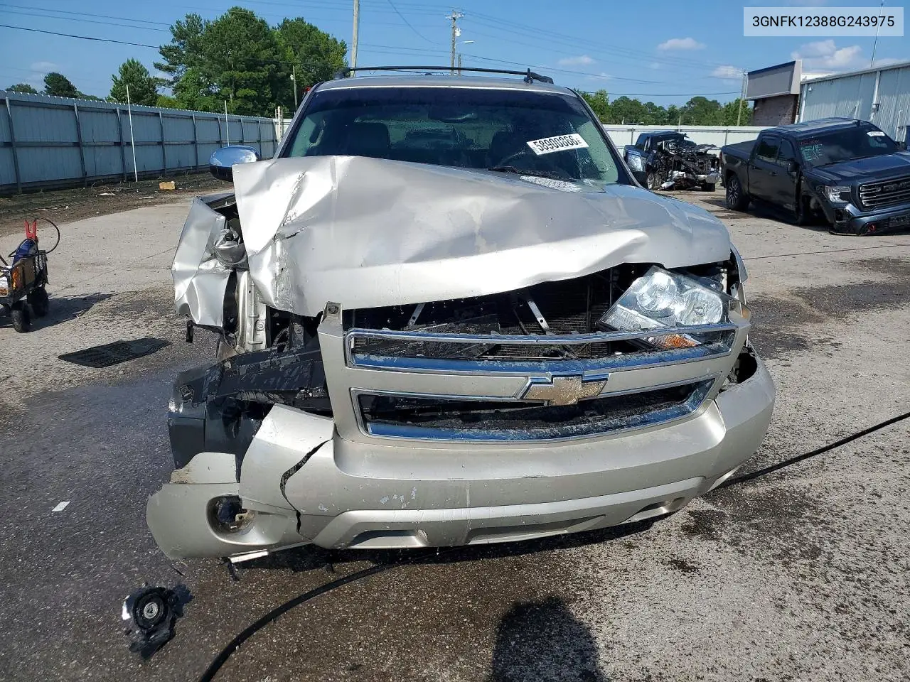 2008 Chevrolet Avalanche K1500 VIN: 3GNFK12388G243975 Lot: 58900866