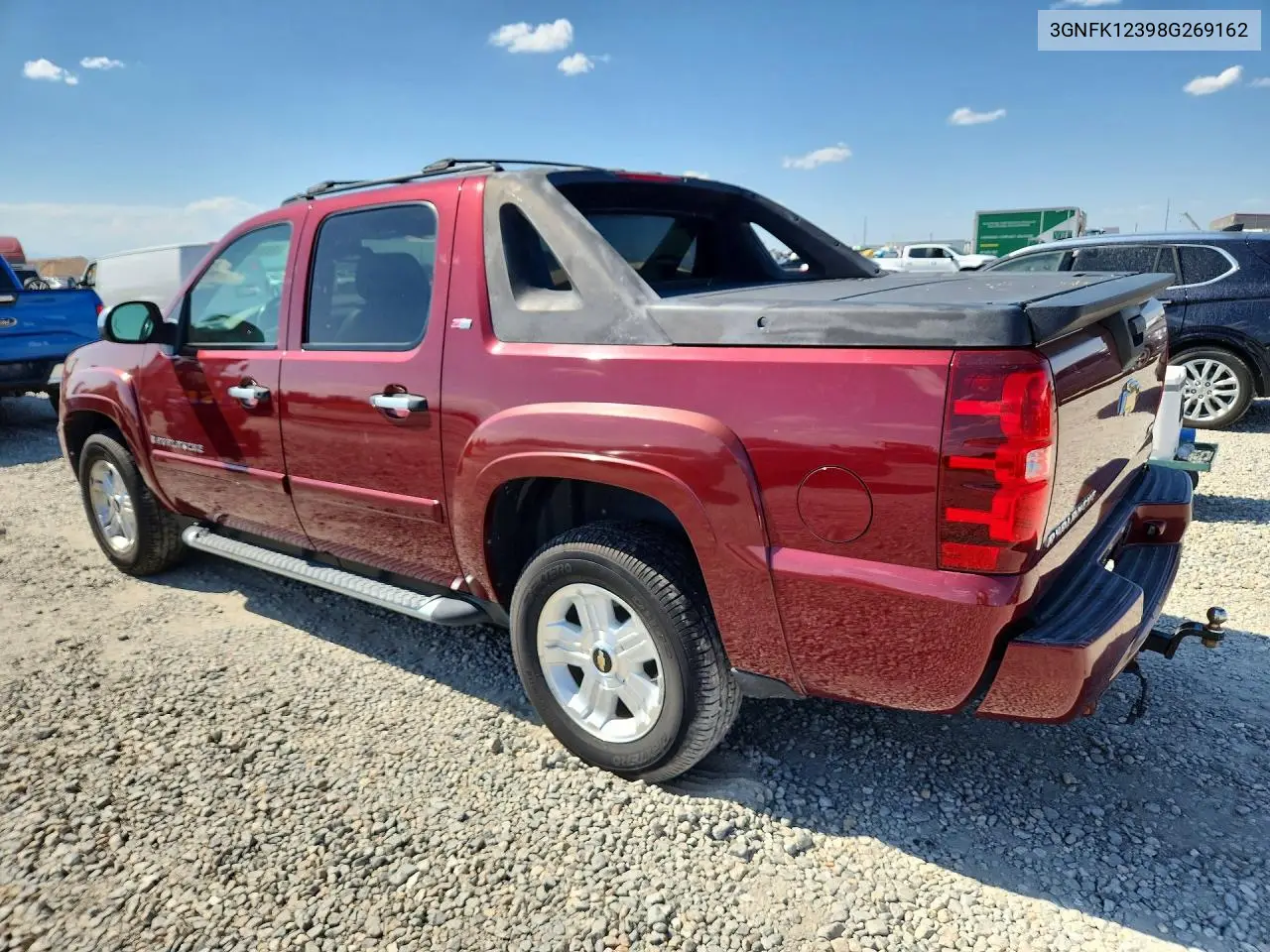 2008 Chevrolet Avalanche K1500 VIN: 3GNFK12398G269162 Lot: 59399396
