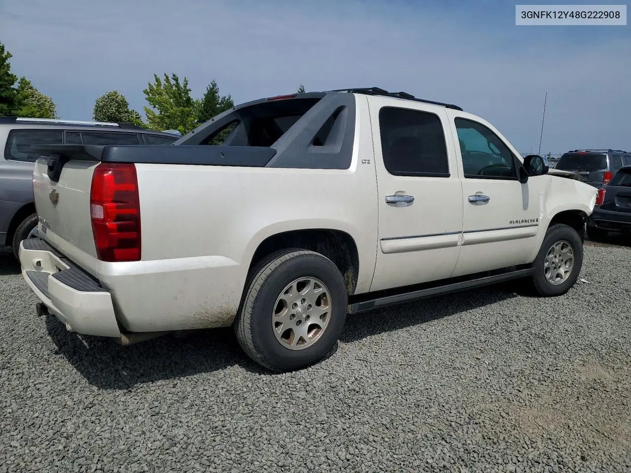 2008 Chevrolet Avalanche K1500 VIN: 3GNFK12Y48G222908 Lot: 60482556