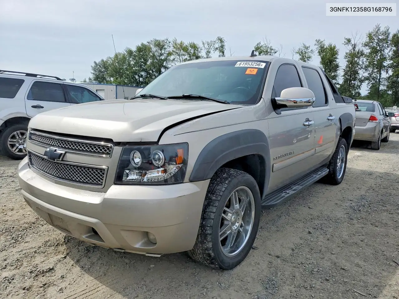 2008 Chevrolet Avalanche K1500 VIN: 3GNFK12358G168796 Lot: 61953256