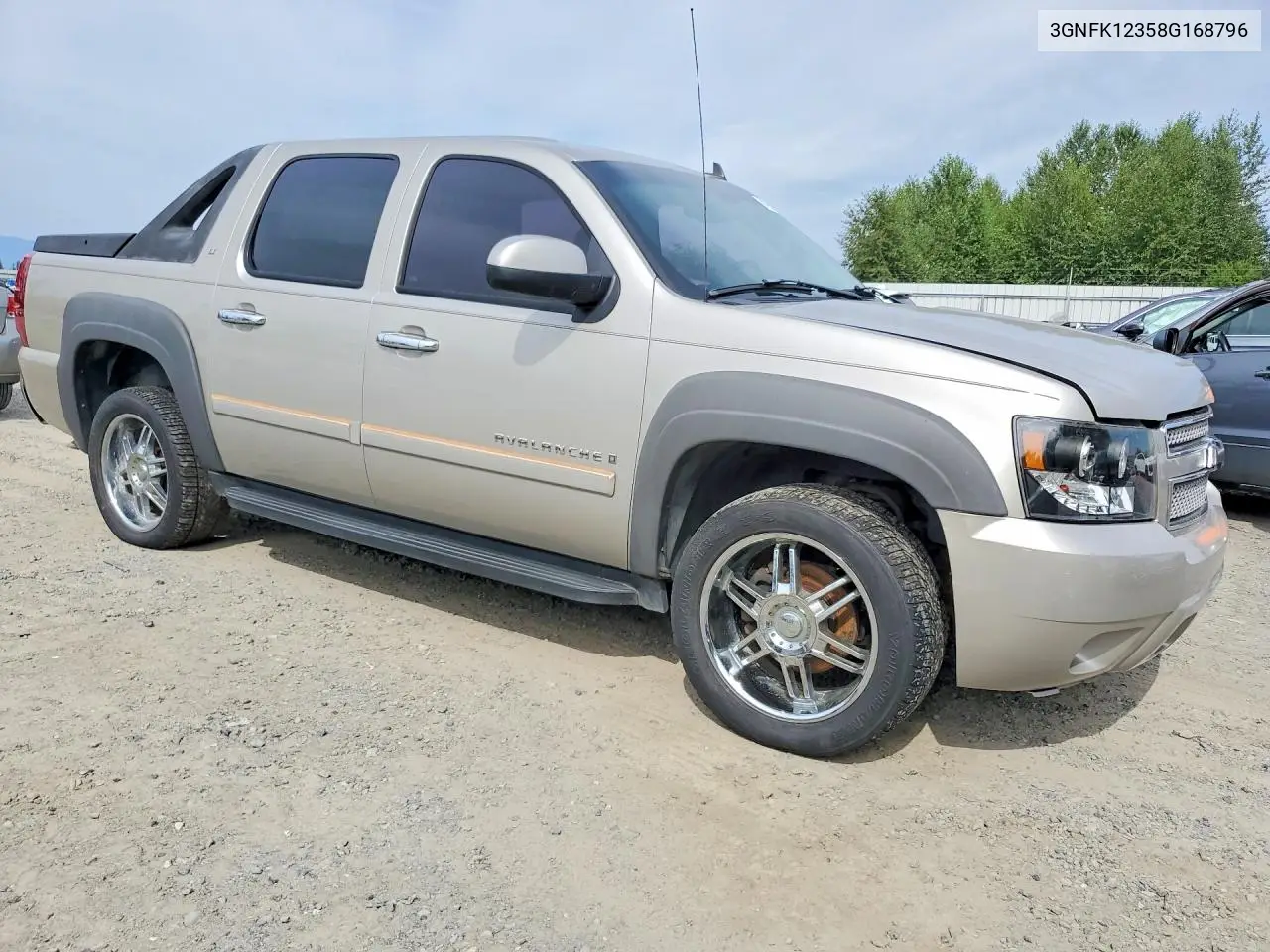 2008 Chevrolet Avalanche K1500 VIN: 3GNFK12358G168796 Lot: 61953256