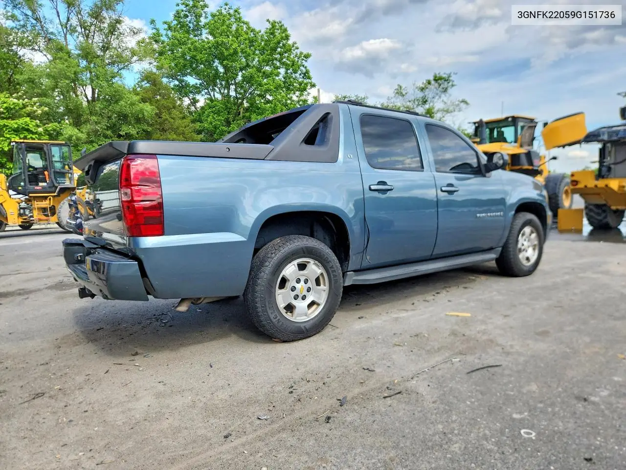 2009 Chevrolet Avalanche K1500 Lt VIN: 3GNFK22059G151736 Lot: 55074906
