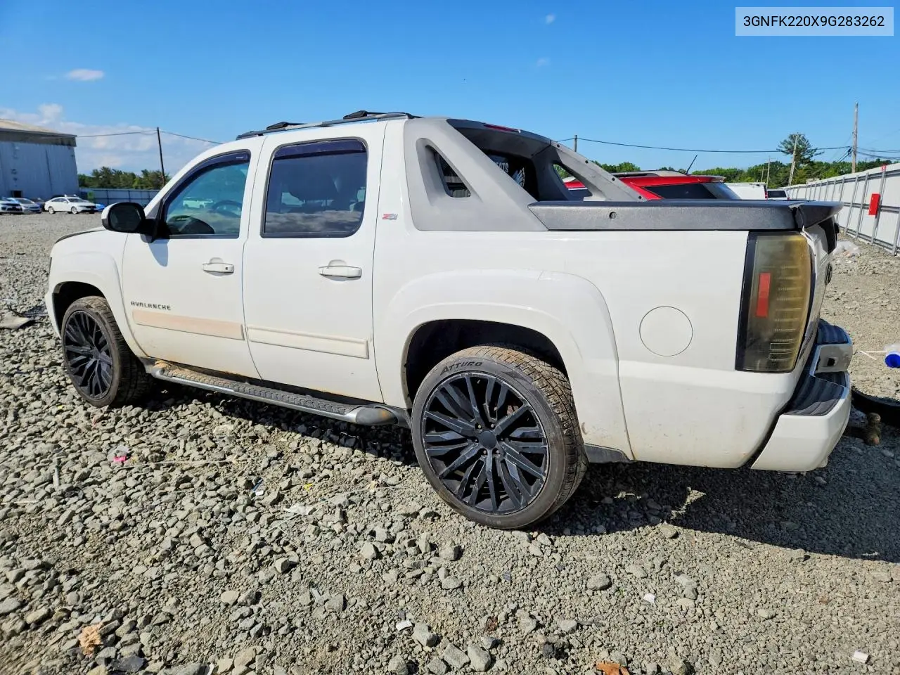 2009 Chevrolet Avalanche K1500 Lt VIN: 3GNFK220X9G283262 Lot: 55492916