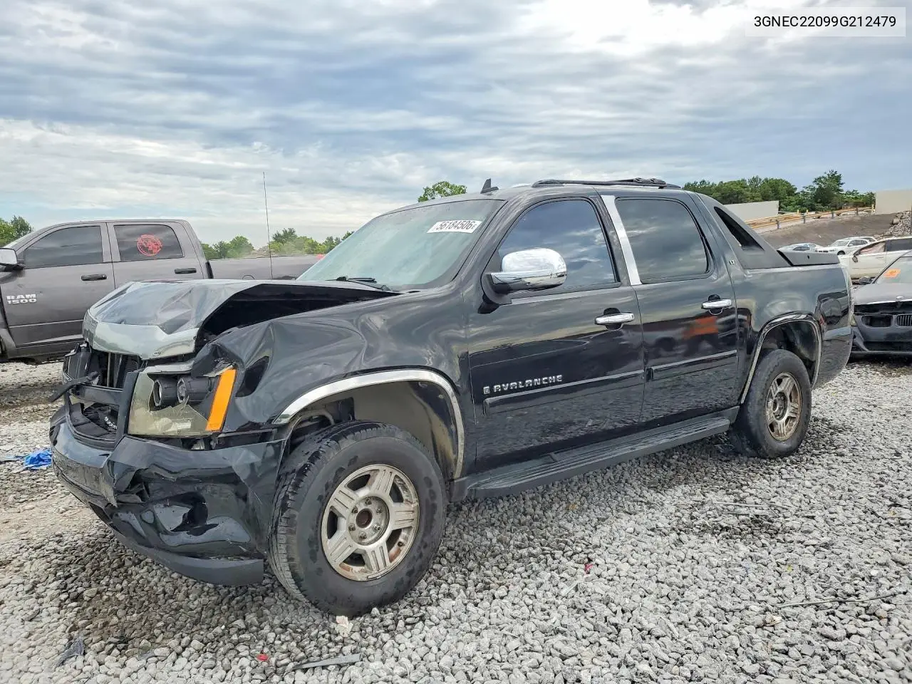2009 Chevrolet Avalanche C1500 Lt VIN: 3GNEC22099G212479 Lot: 56184506