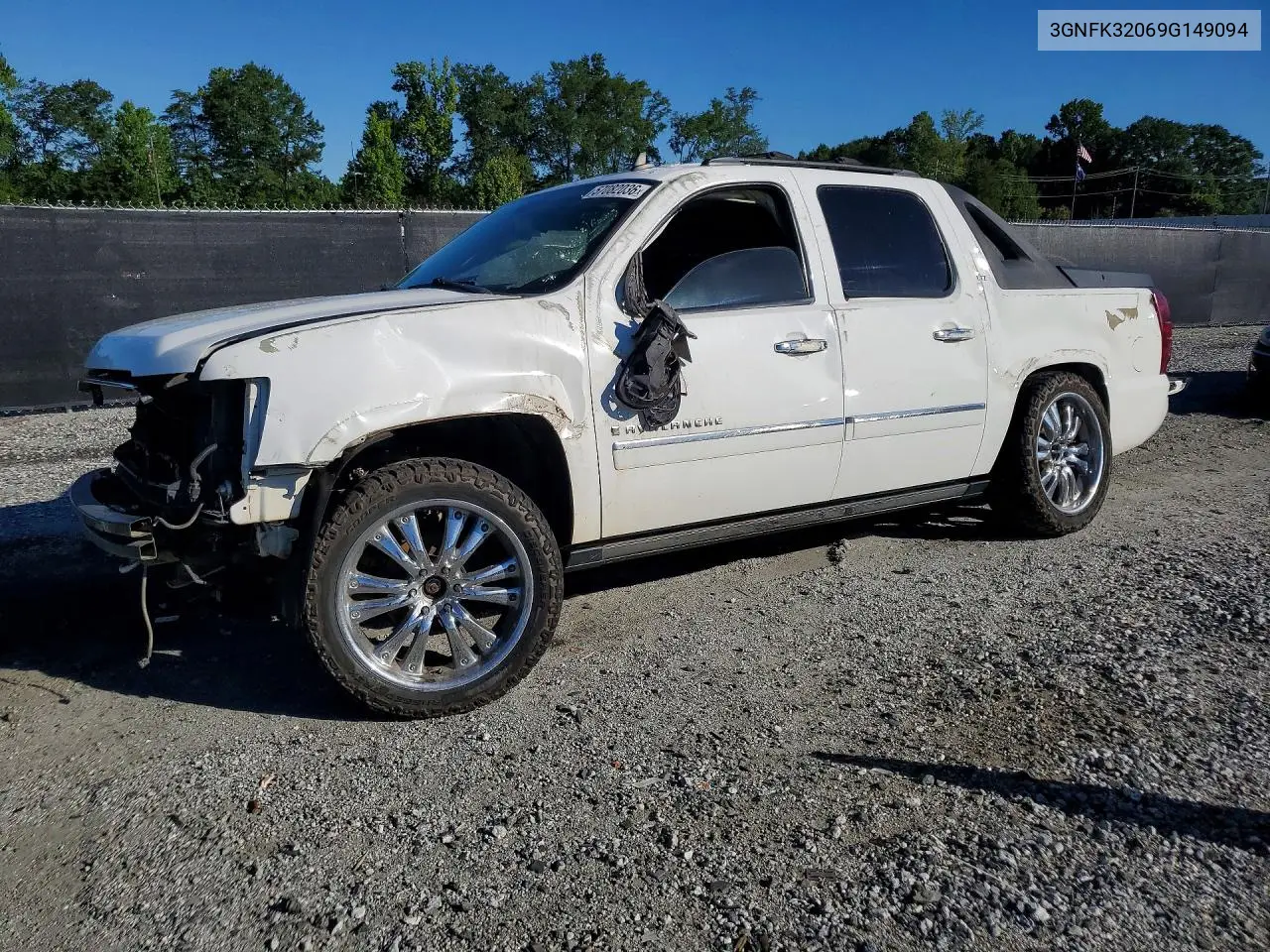 2009 Chevrolet Avalanche K1500 Ltz VIN: 3GNFK32069G149094 Lot: 57082036