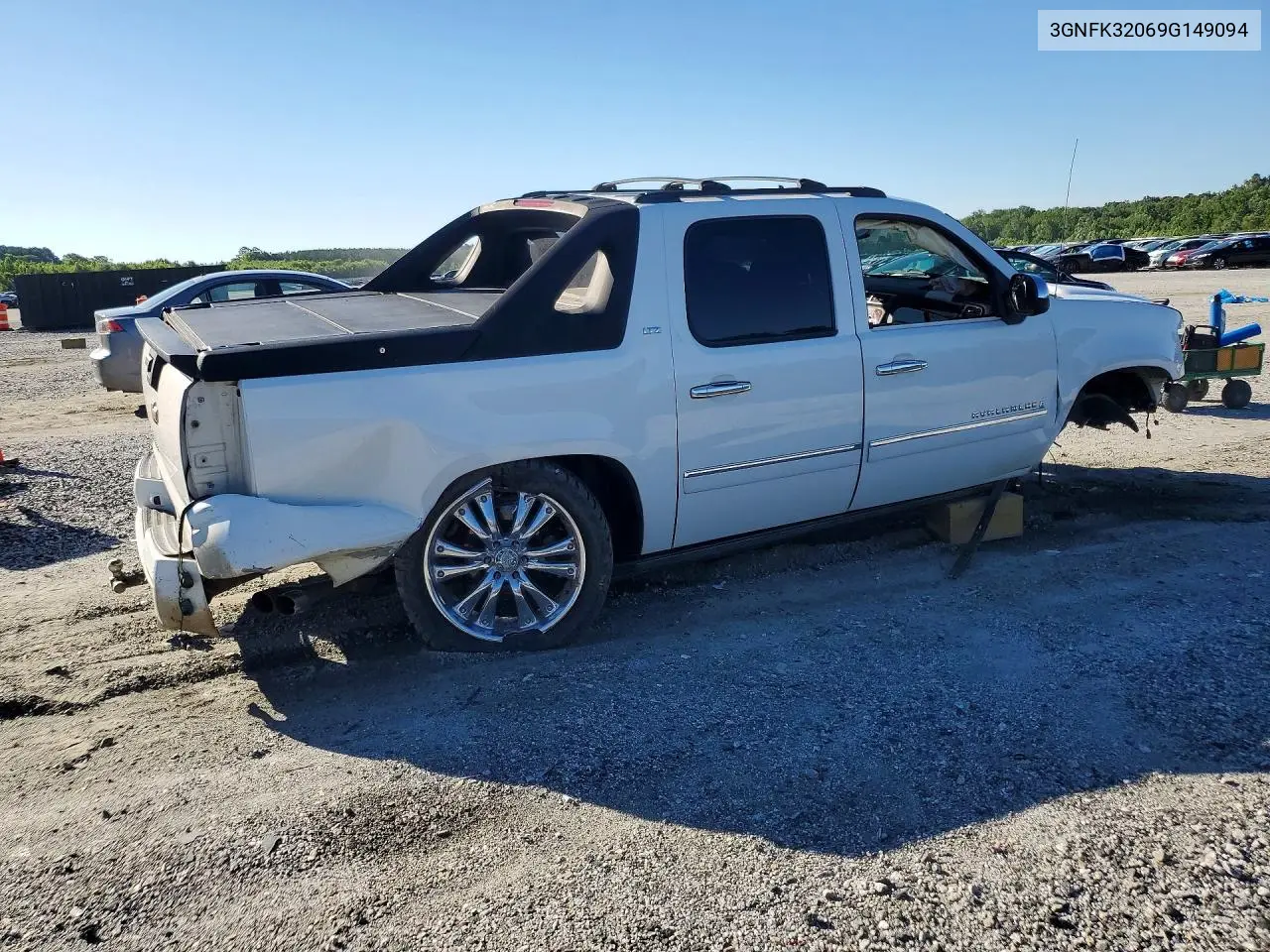 2009 Chevrolet Avalanche K1500 Ltz VIN: 3GNFK32069G149094 Lot: 57082036