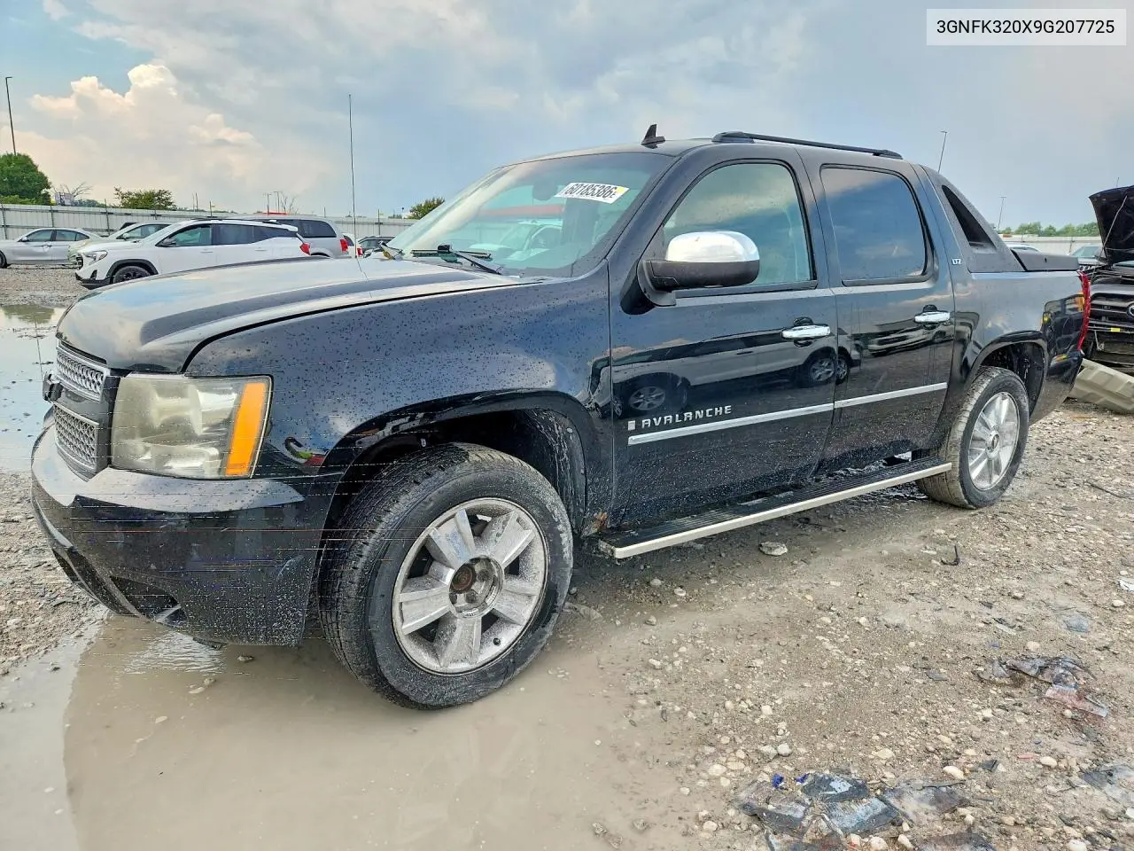 2009 Chevrolet Avalanche K1500 Ltz VIN: 3GNFK320X9G207725 Lot: 60185386