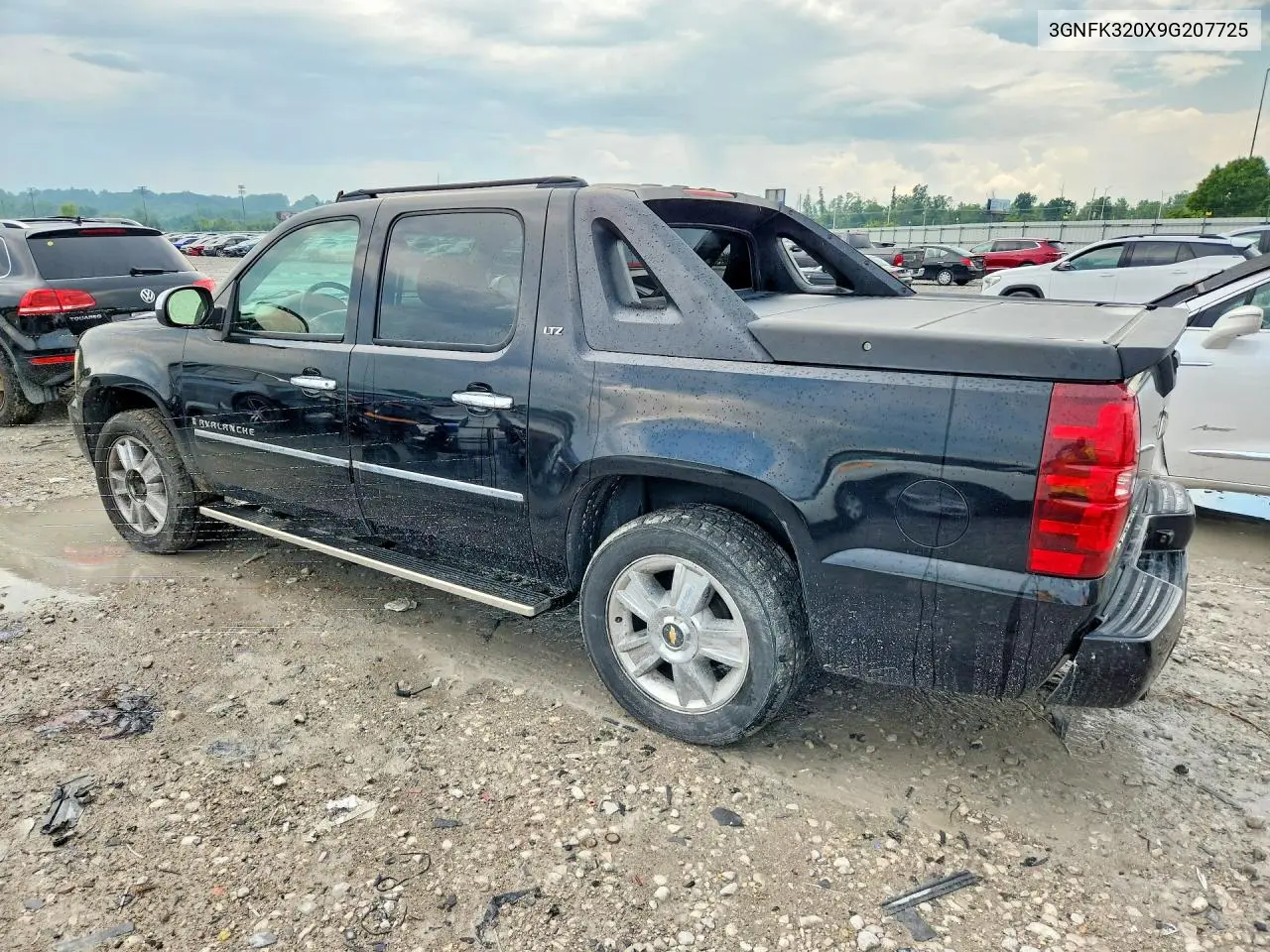 2009 Chevrolet Avalanche K1500 Ltz VIN: 3GNFK320X9G207725 Lot: 60185386