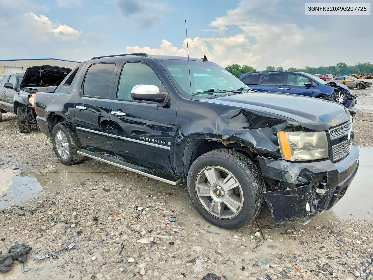 2009 Chevrolet Avalanche K1500 Ltz VIN: 3GNFK320X9G207725 Lot: 60185386