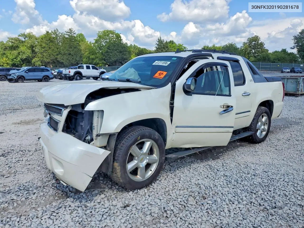 2009 Chevrolet Avalanche K1500 Ltz VIN: 3GNFK32019G281678 Lot: 61311896