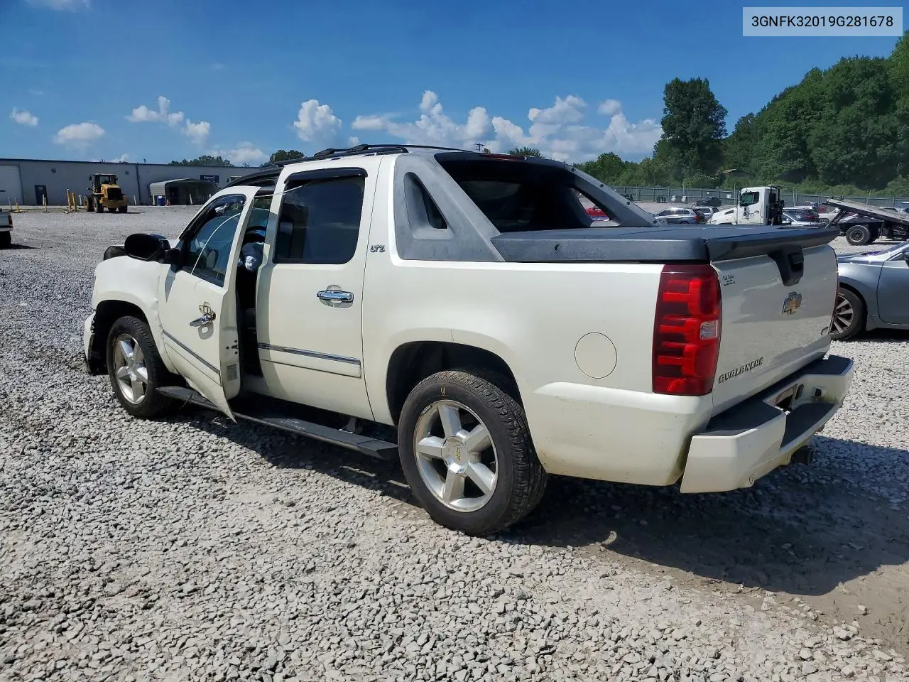 2009 Chevrolet Avalanche K1500 Ltz VIN: 3GNFK32019G281678 Lot: 61311896