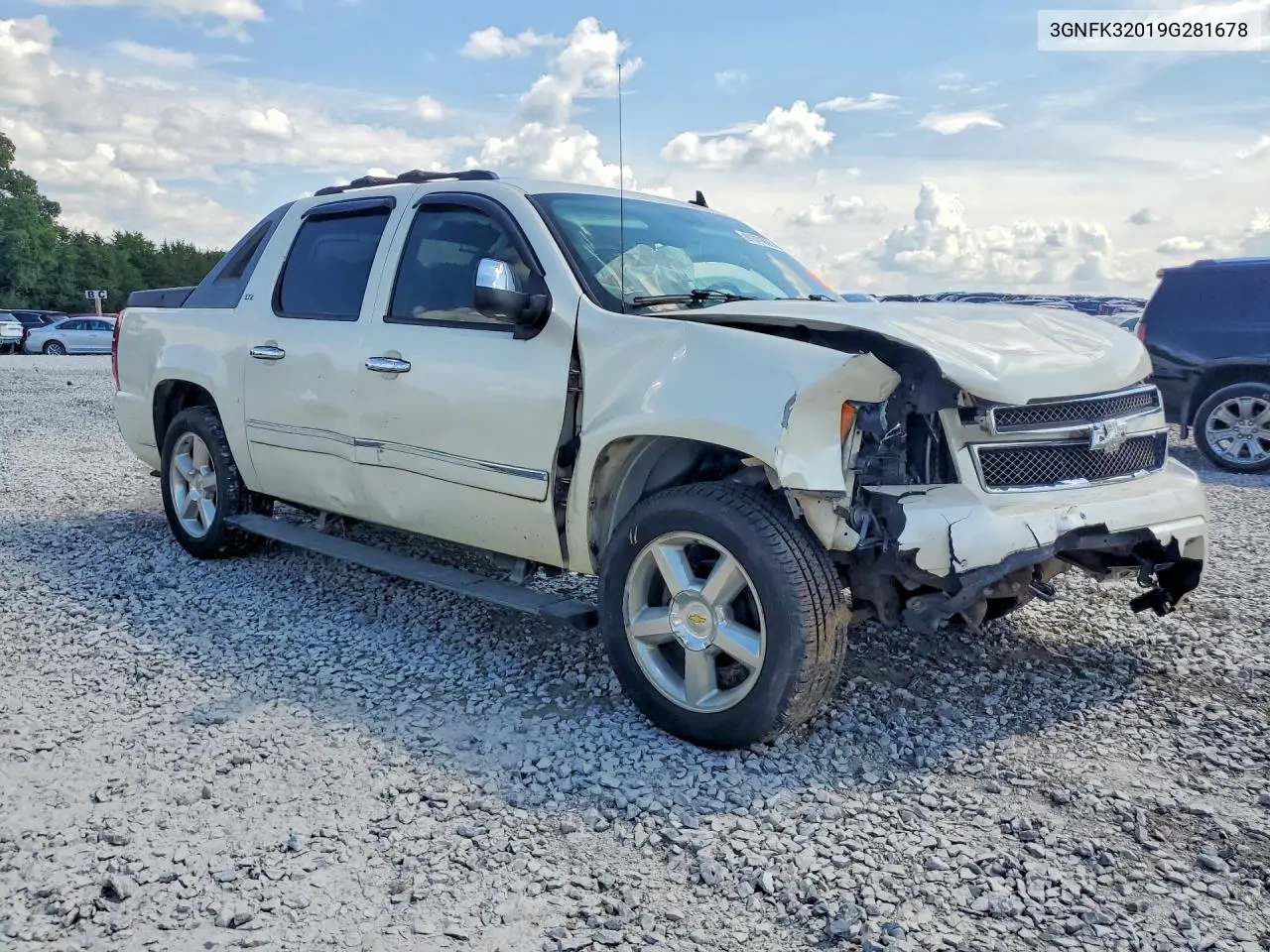 2009 Chevrolet Avalanche K1500 Ltz VIN: 3GNFK32019G281678 Lot: 61311896