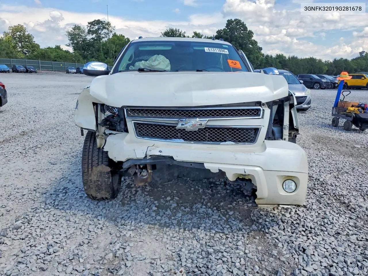 2009 Chevrolet Avalanche K1500 Ltz VIN: 3GNFK32019G281678 Lot: 61311896