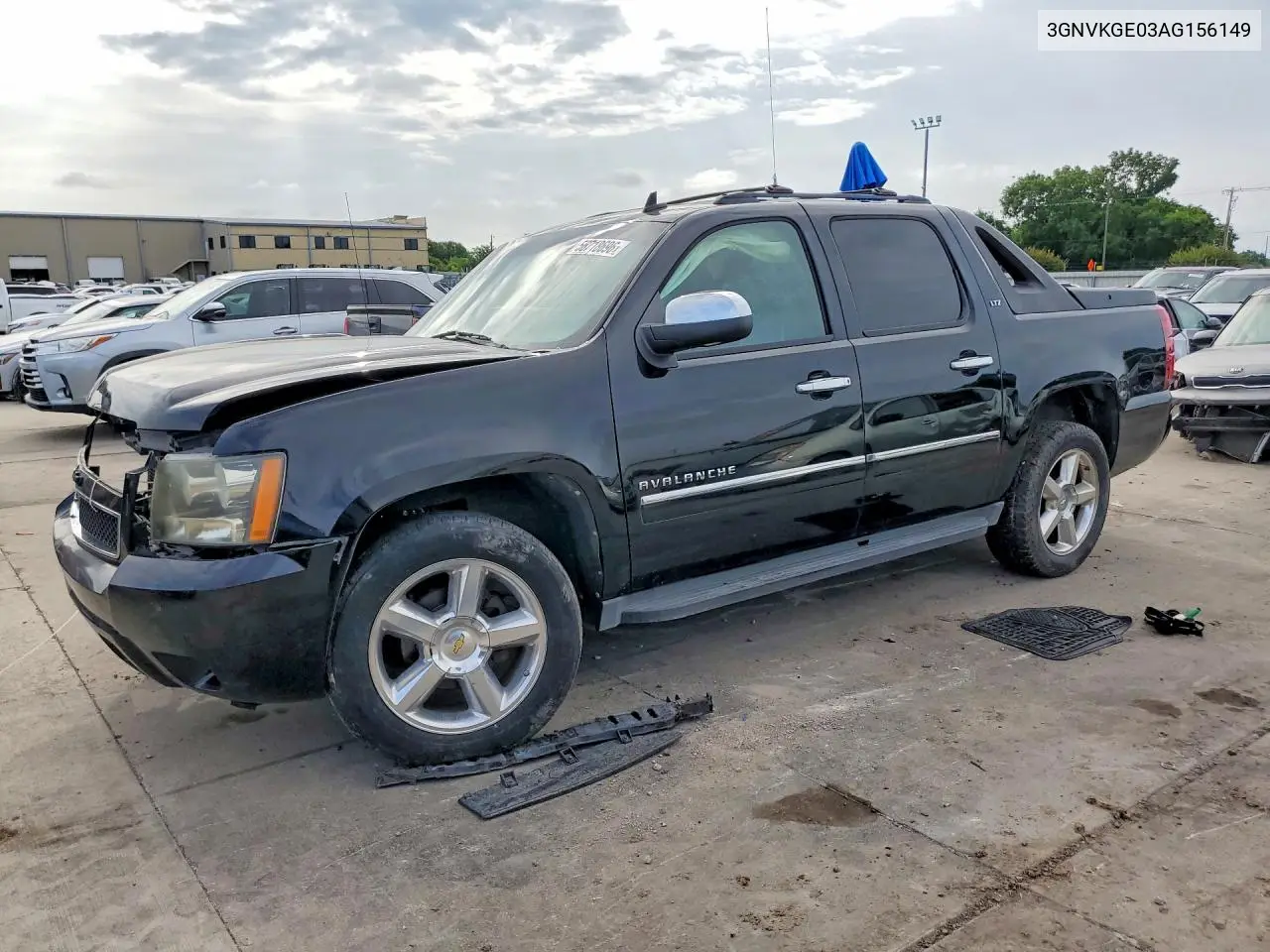 2010 Chevrolet Avalanche Ltz VIN: 3GNVKGE03AG156149 Lot: 56718696